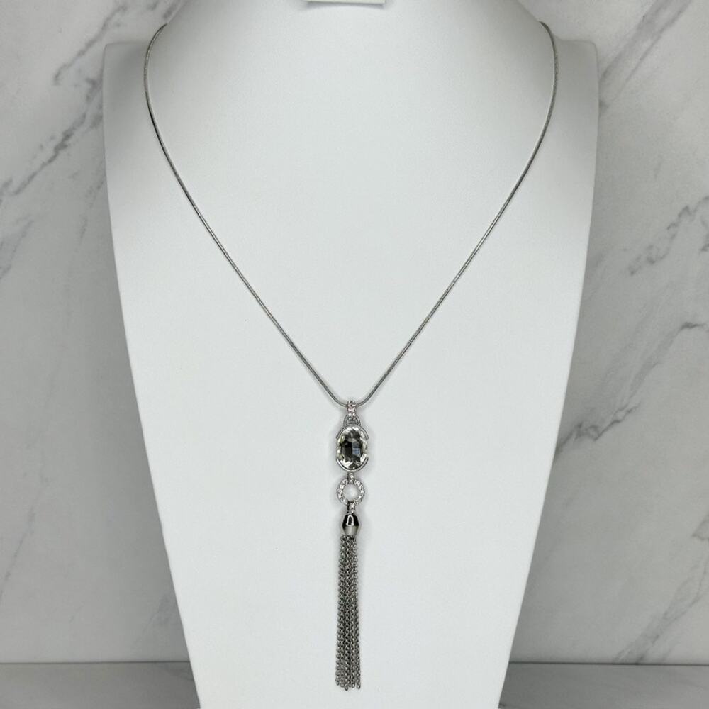 Chico's Rhinestone Tassel Pendant Necklace ✨